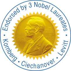 Nobel symbol blue text transparent